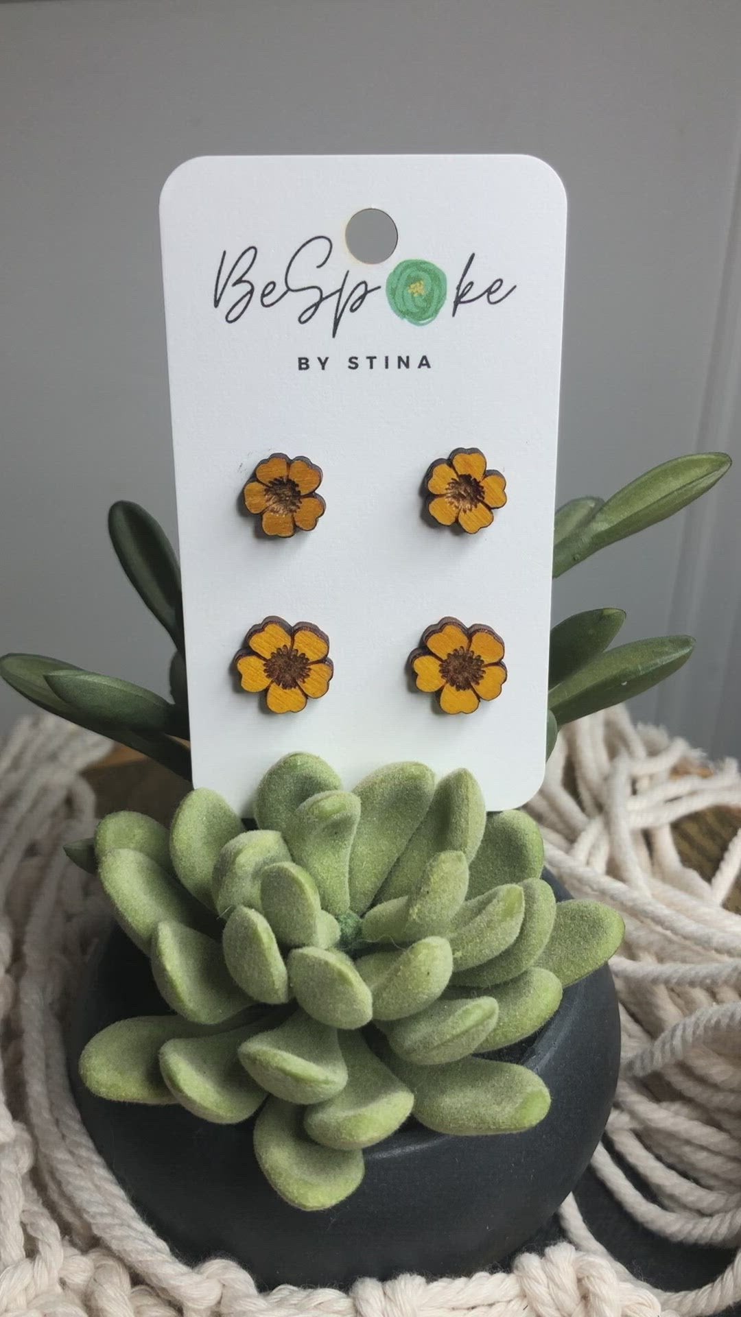 Mommy and Me Summer Flower Stud Earrings