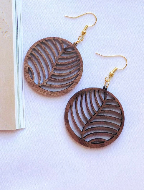 Tia Fern Leaf Earrings