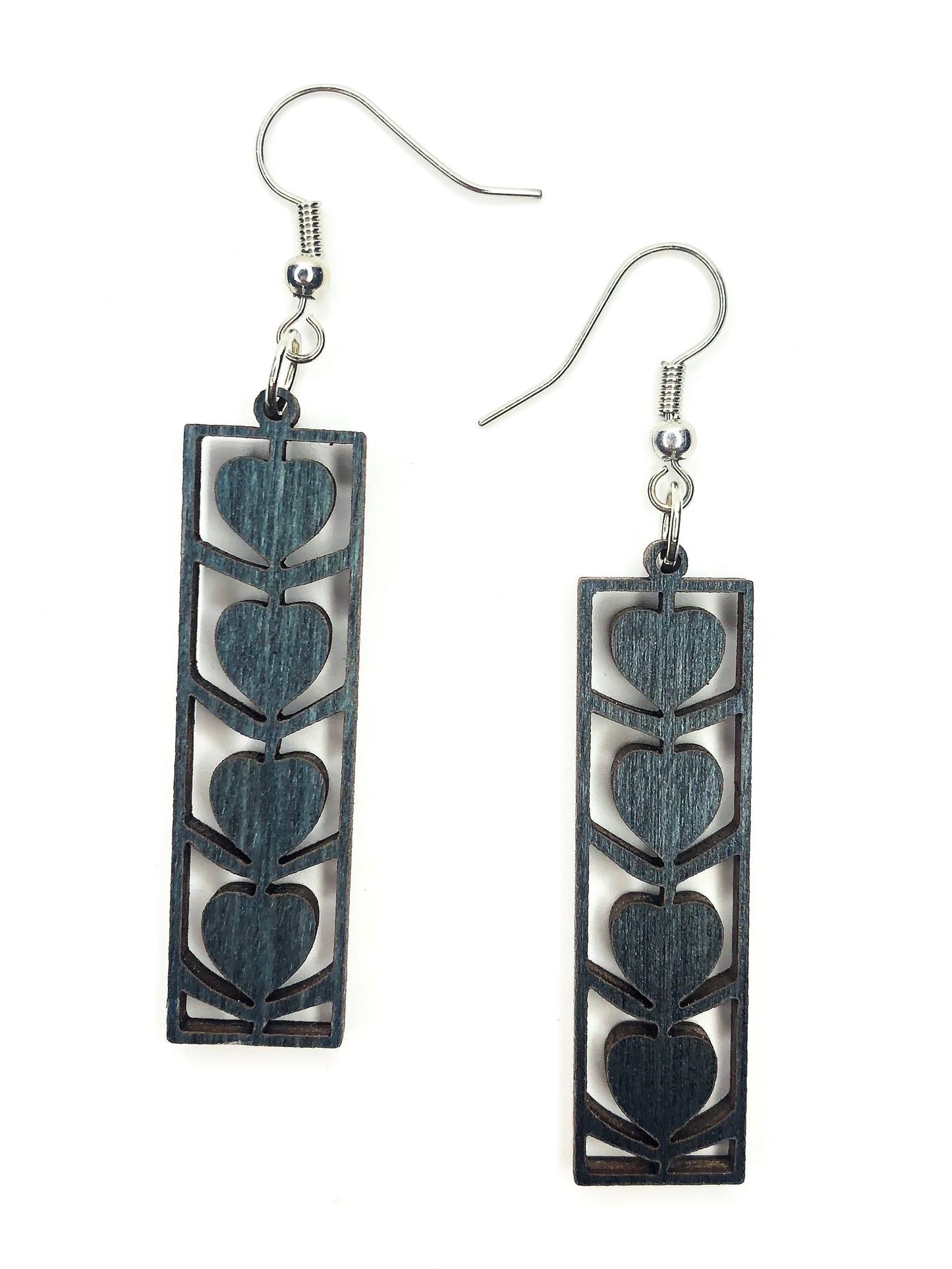 BFF Olga Hardwood Heart Earrings