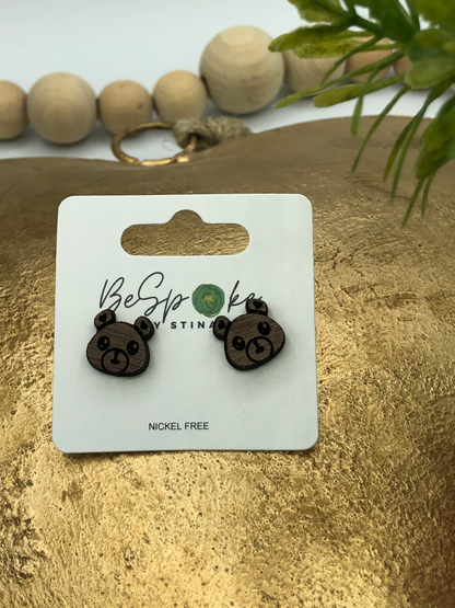Berkeley Bear Stud Earrings