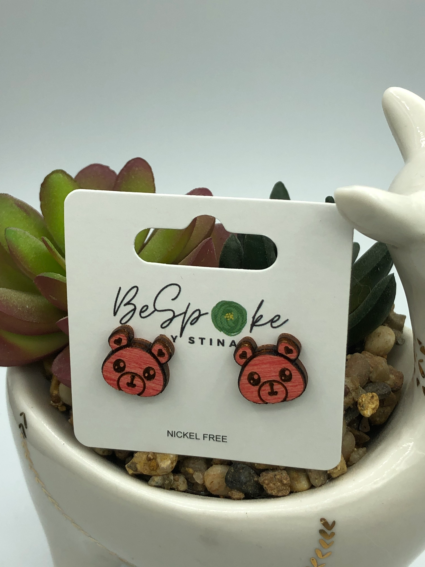 Berkeley Bear Stud Earrings