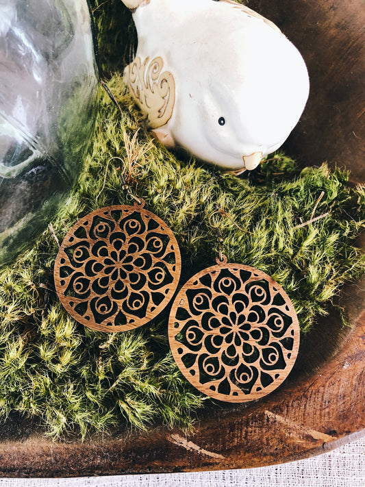 Lenita Mandala Flower Earrings