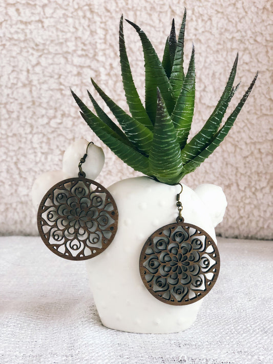 Lenita Mandala Flower Earrings