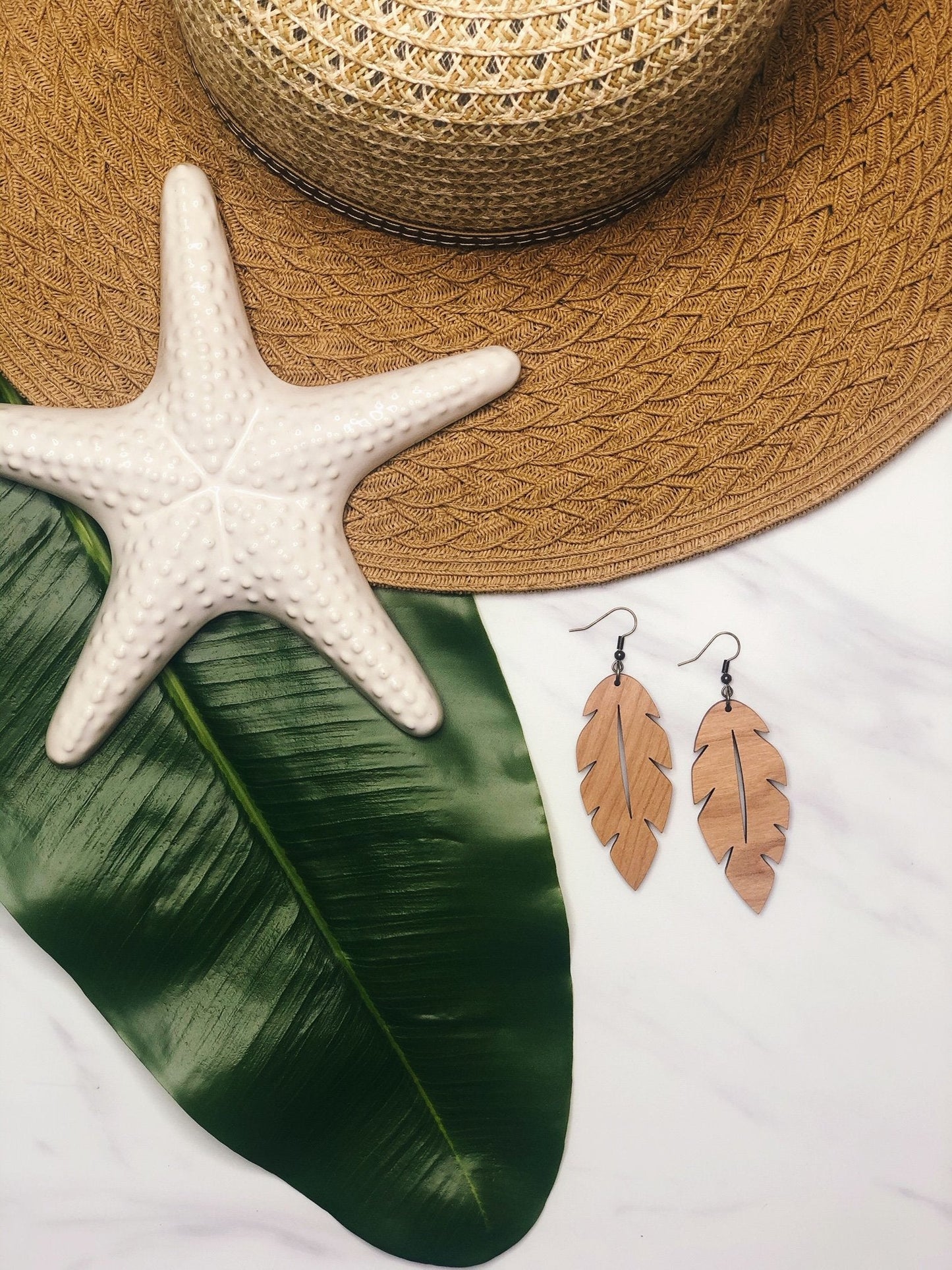 Palm Beach Leaf Earring