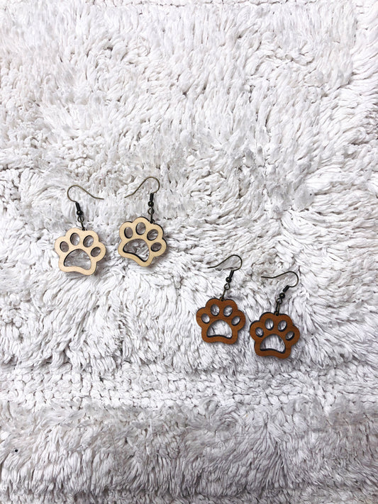 Fur Baby Paw Earrings