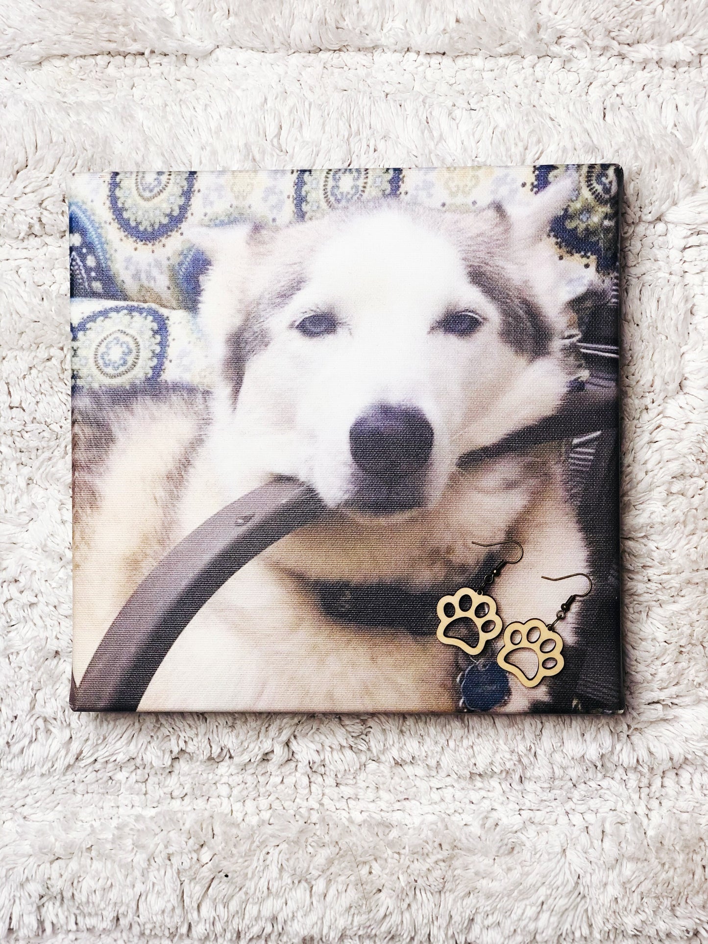 Fur Baby Paw Earrings
