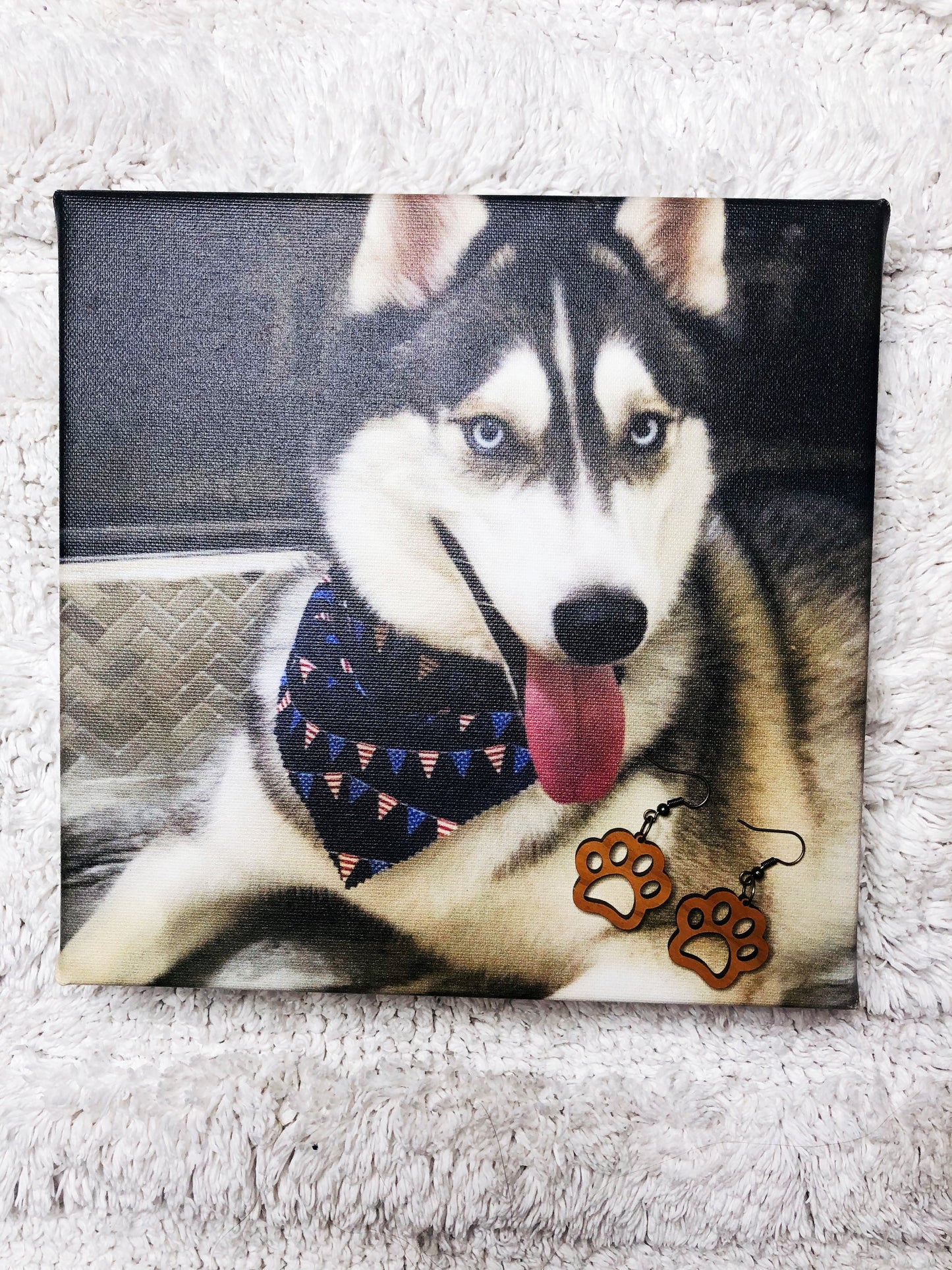 Fur Baby Paw Earrings