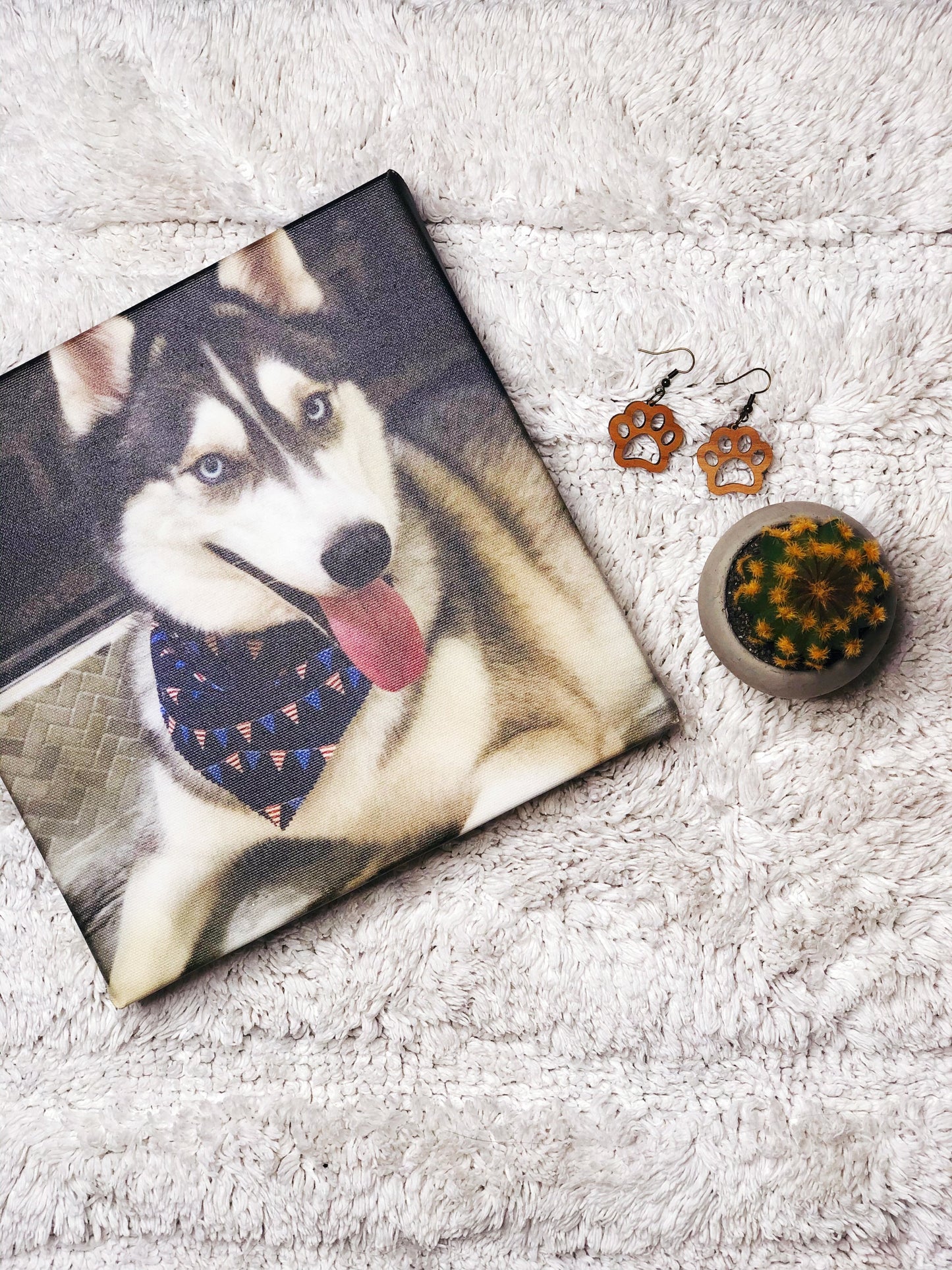 Fur Baby Paw Earrings