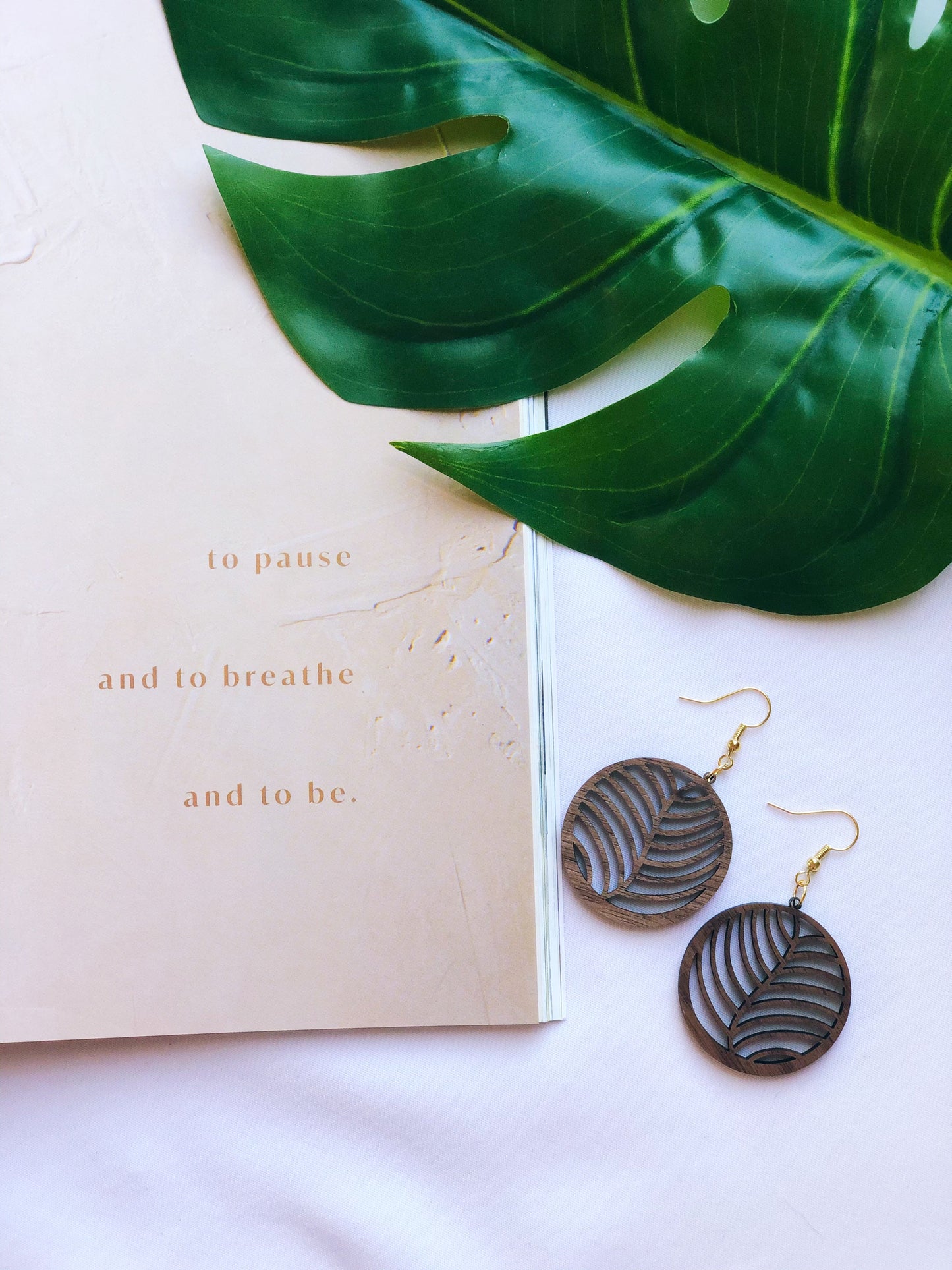 Tia Fern Leaf Earrings