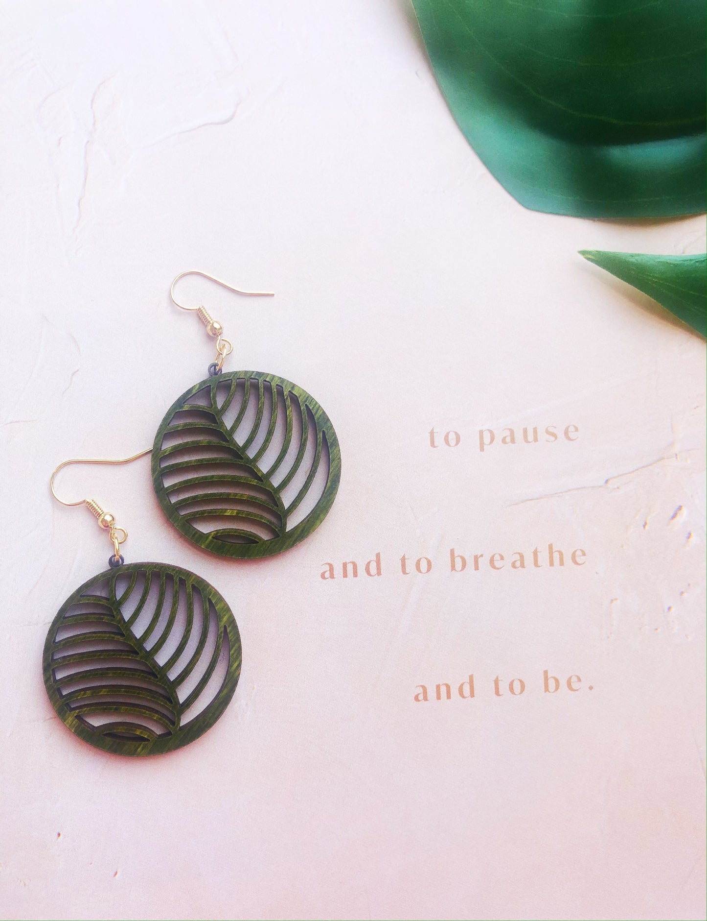 Tia Fern Leaf Earrings