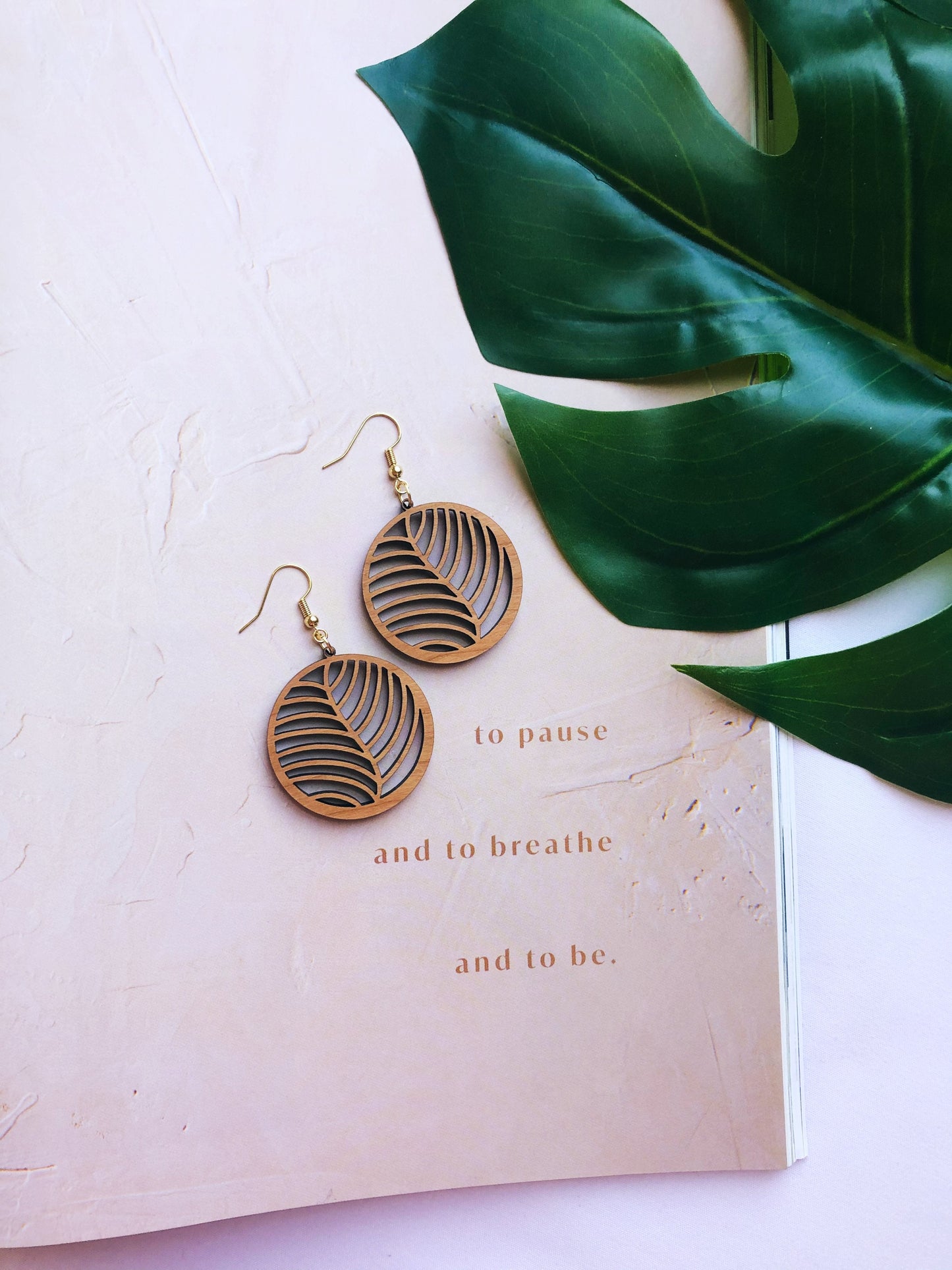 Tia Fern Leaf Earrings