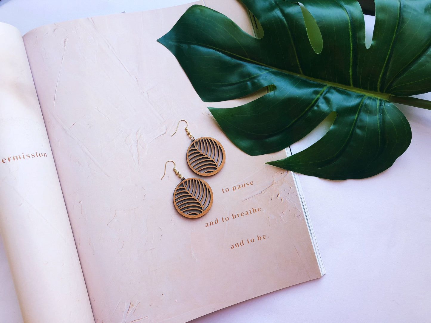Tia Fern Leaf Earrings