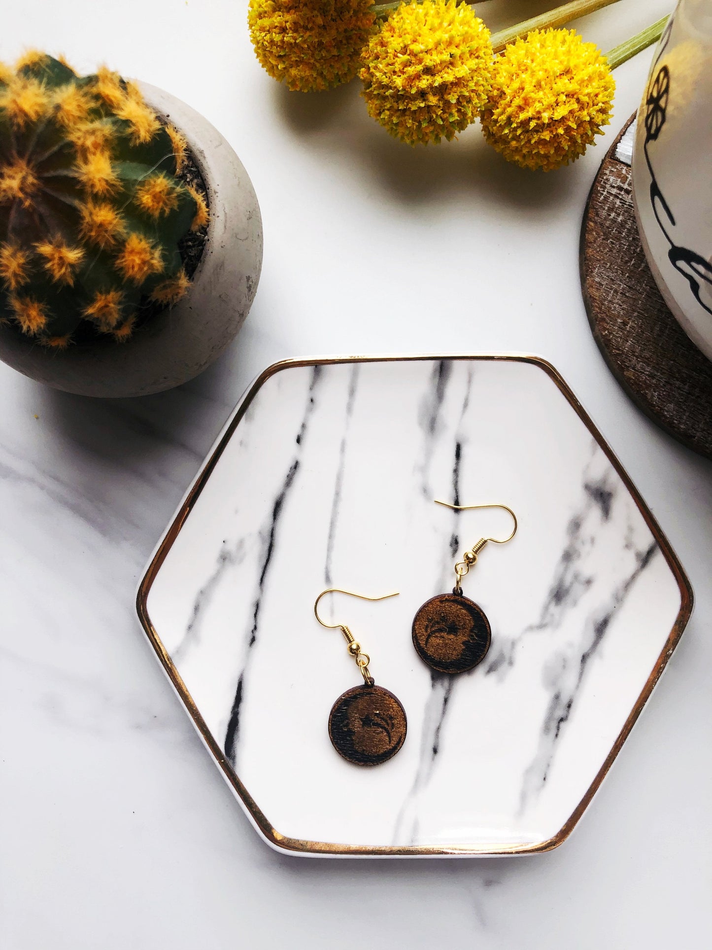 Lua Moon and Star Earrings
