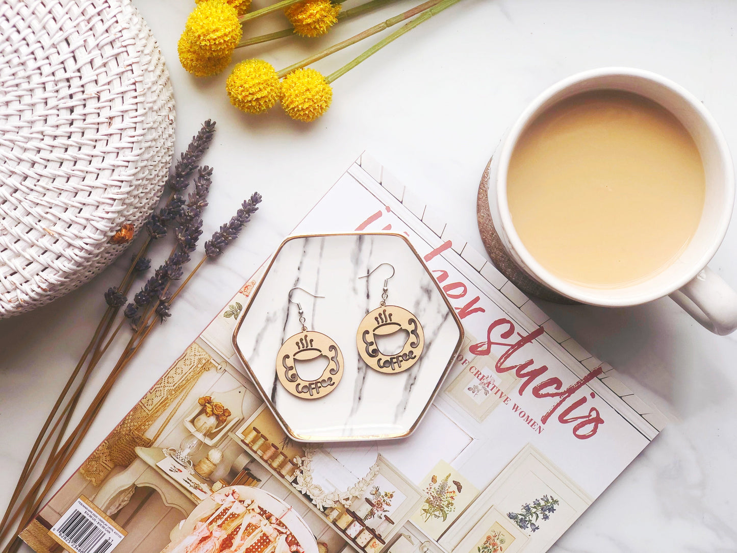 Nitah Coffee Earrings