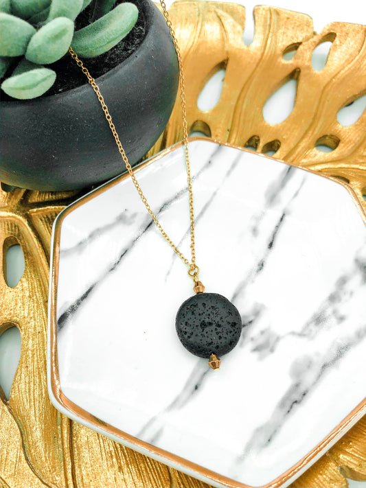 Terceira Natural Lava Stone Necklace