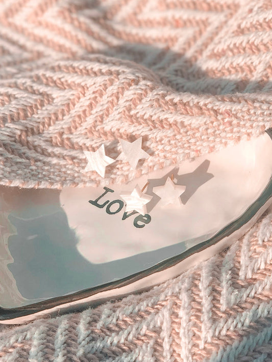 Daydream Star Studs Set in Angelic White
