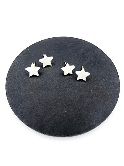 Daydream Star Studs Set in Angelic White