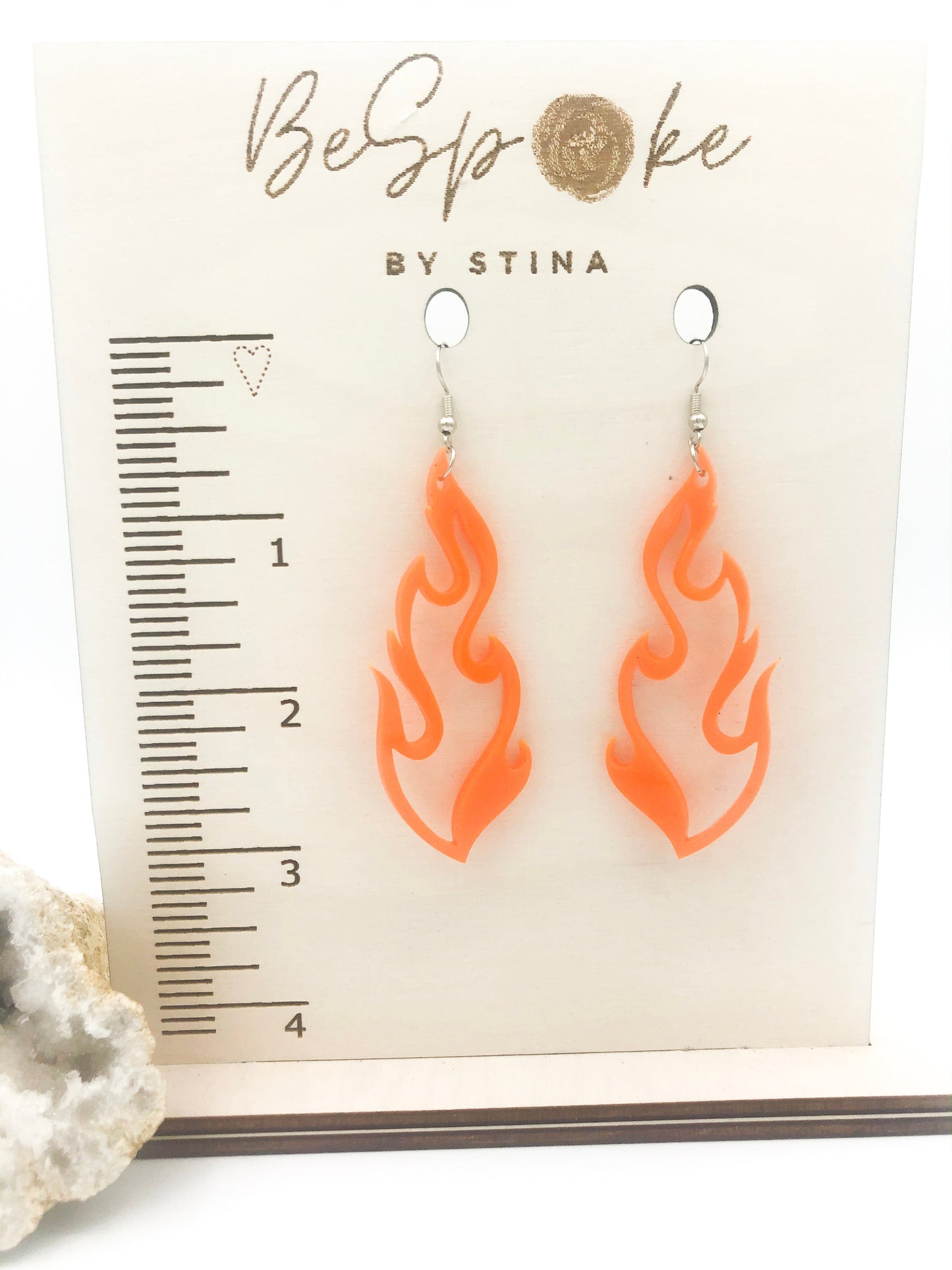 Flame Earrings, Blaise with Personality Flame Earrings