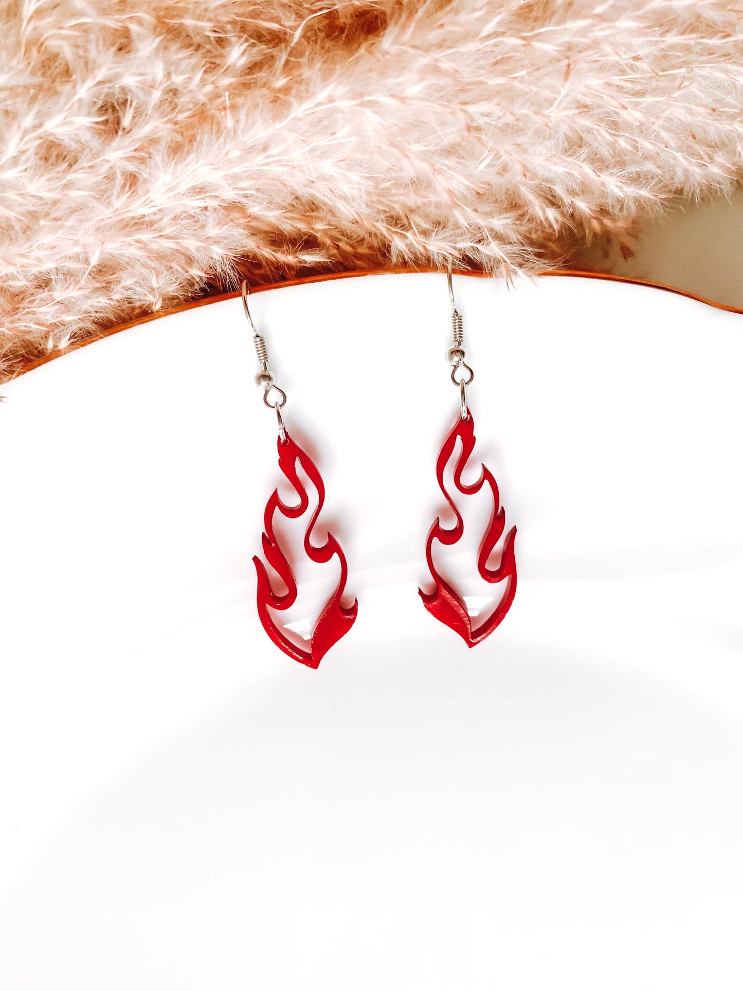 Flame Earrings, Blaise with Personality Flame Earrings