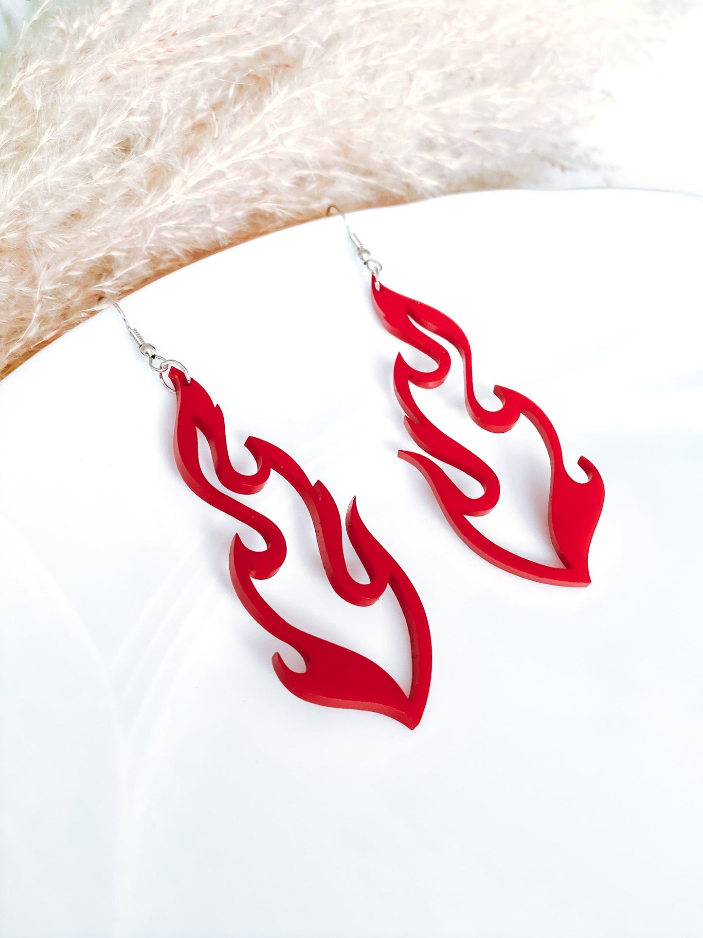 Flame Earrings, Blaise with Personality Flame Earrings