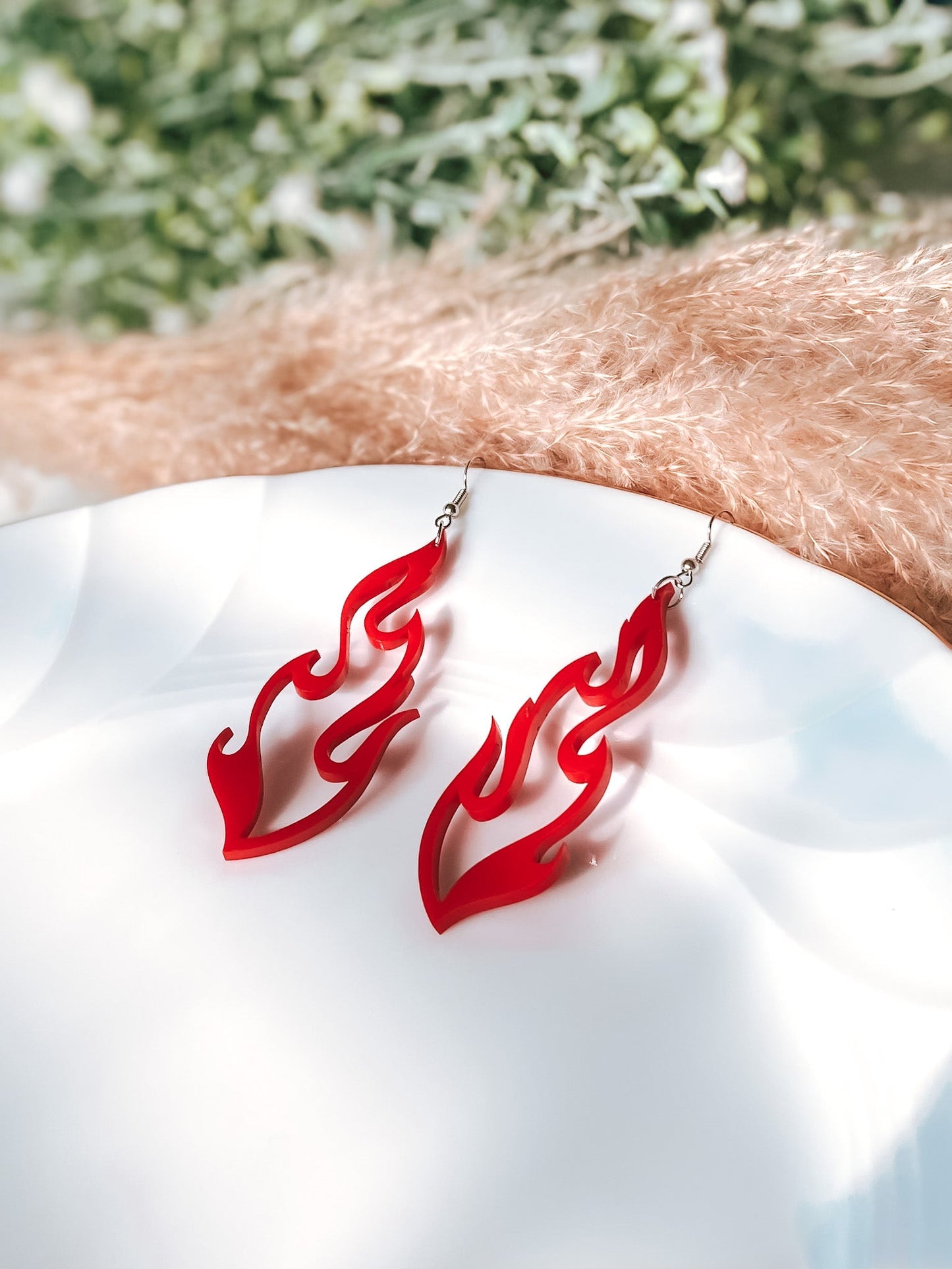 Flame Earrings, Blaise with Personality Flame Earrings