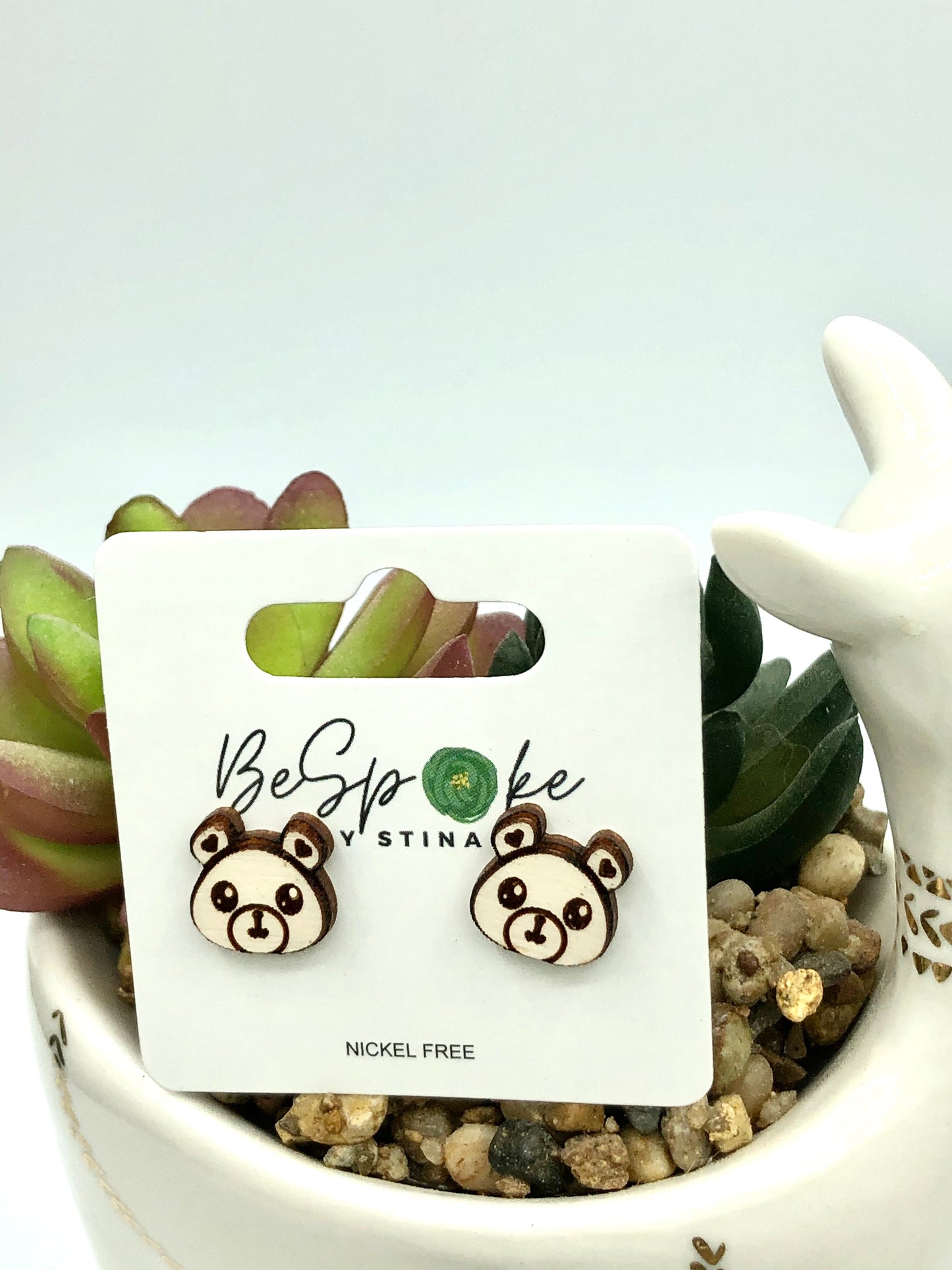 Berkeley Bear Stud Earrings