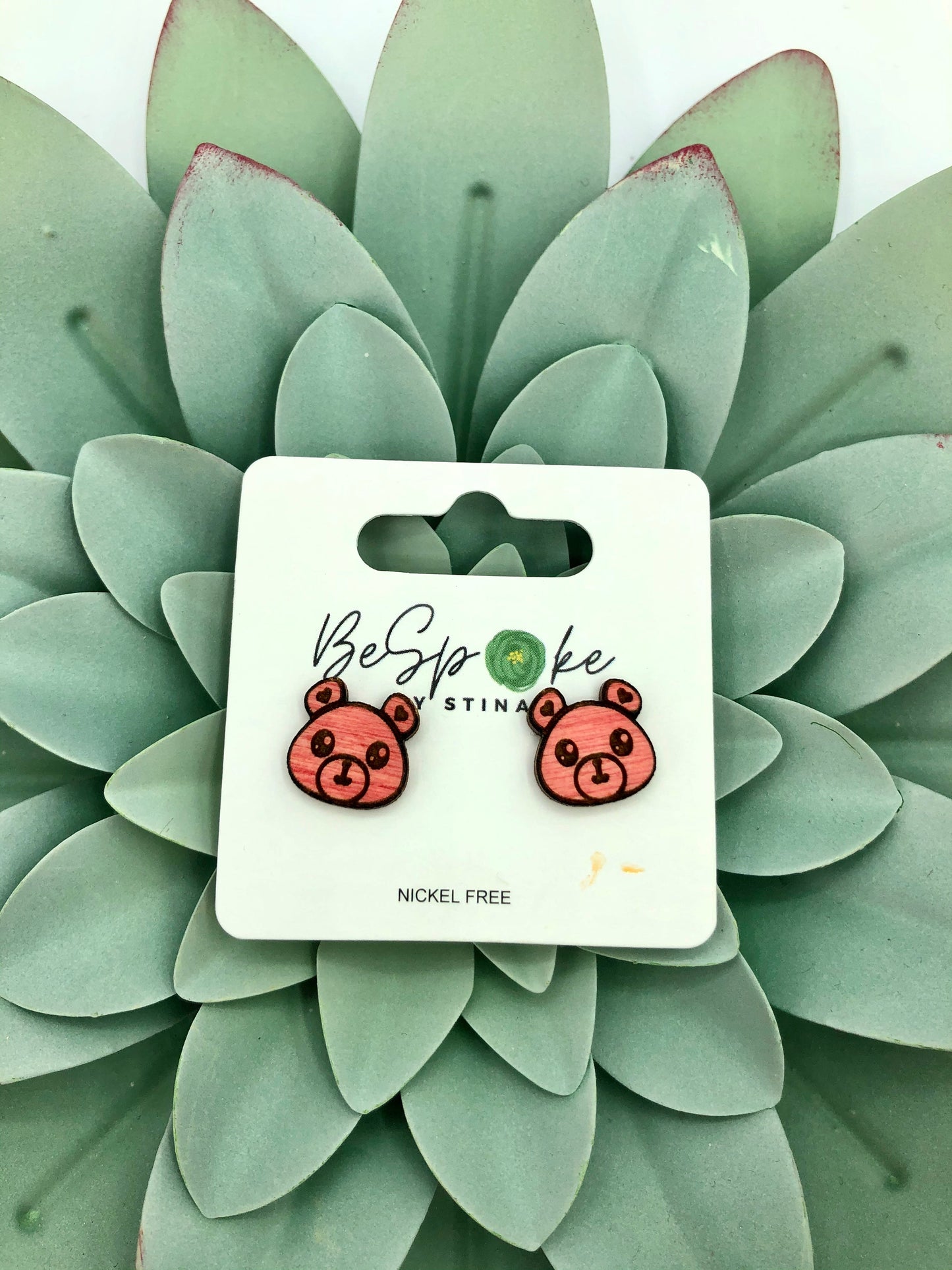 Berkeley Bear Stud Earrings