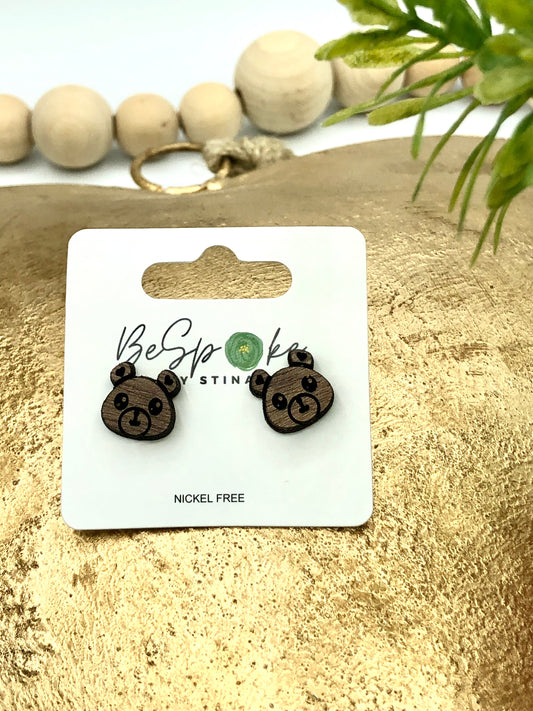 Berkeley Bear Stud Earrings