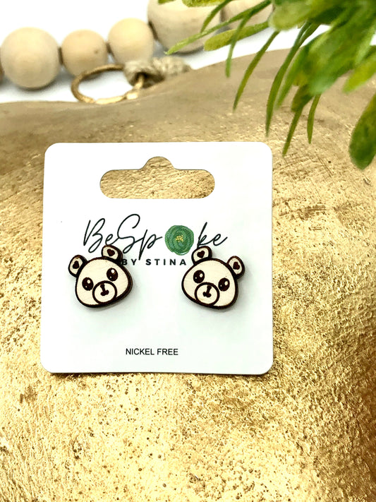 Berkeley Bear Stud Earrings
