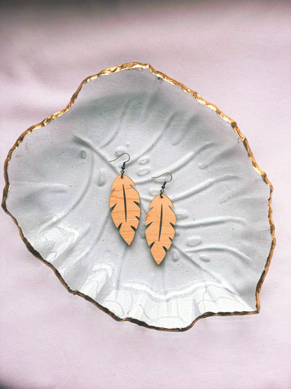 Palm Beach Leaf Earring
