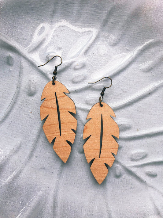 Palm Beach Leaf Earring