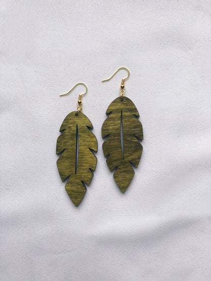Palm Beach Leaf Earring