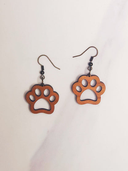 Fur Baby Paw Earrings