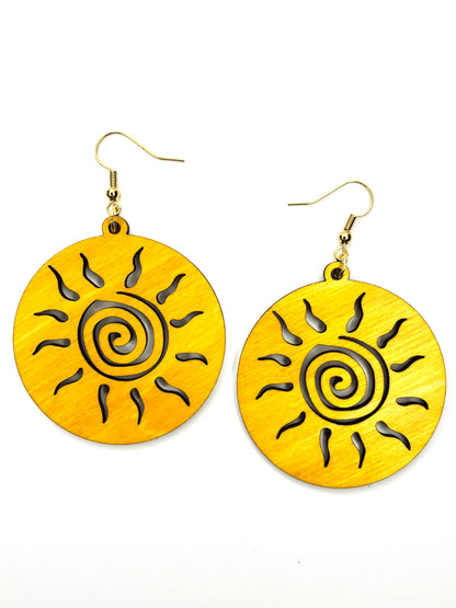 Golden Hour Sun Earrings