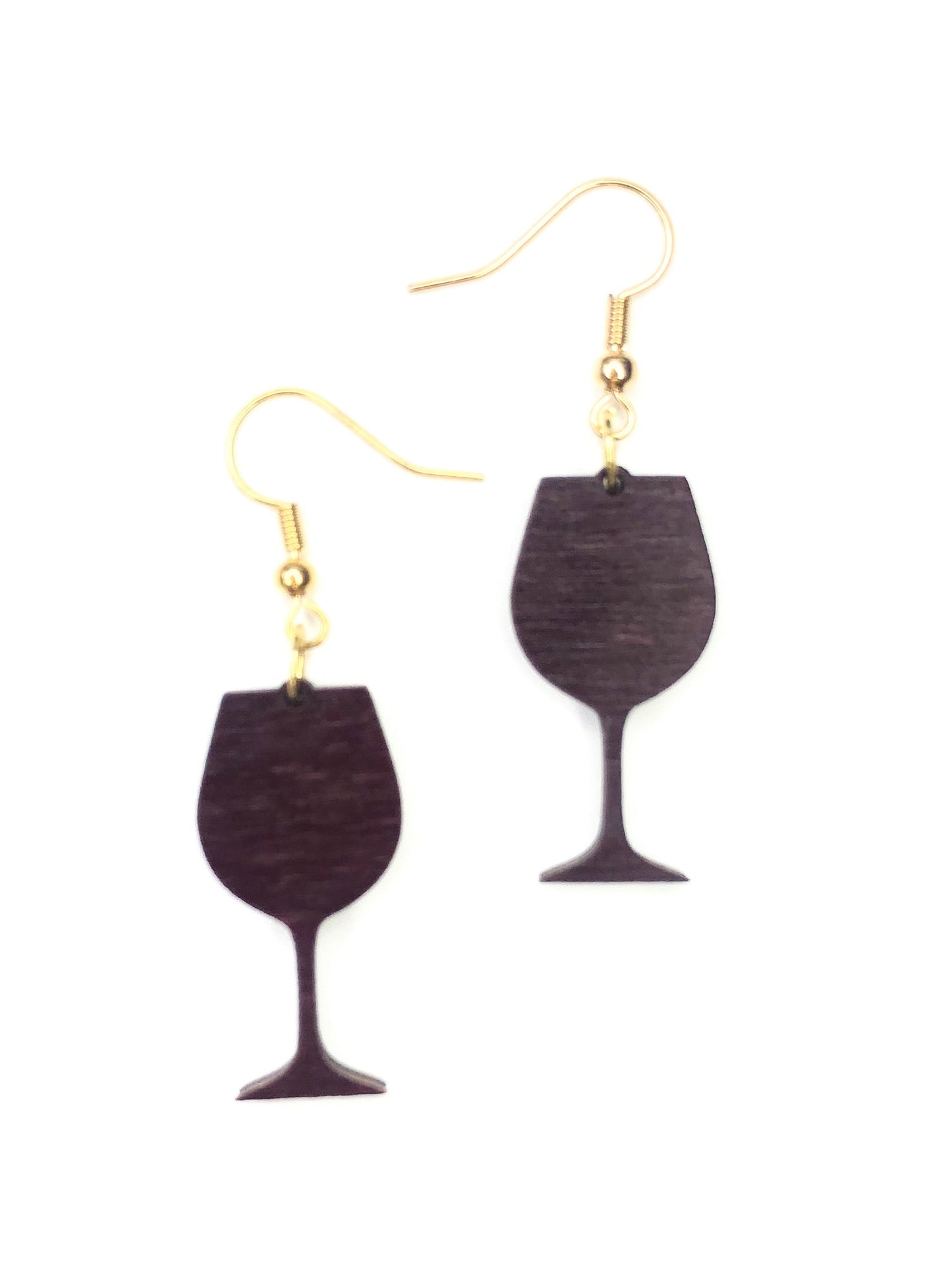 Justine Merlot Wine Earrings