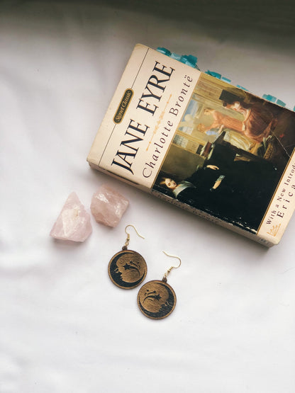 Shooting Star Moon Earrings
