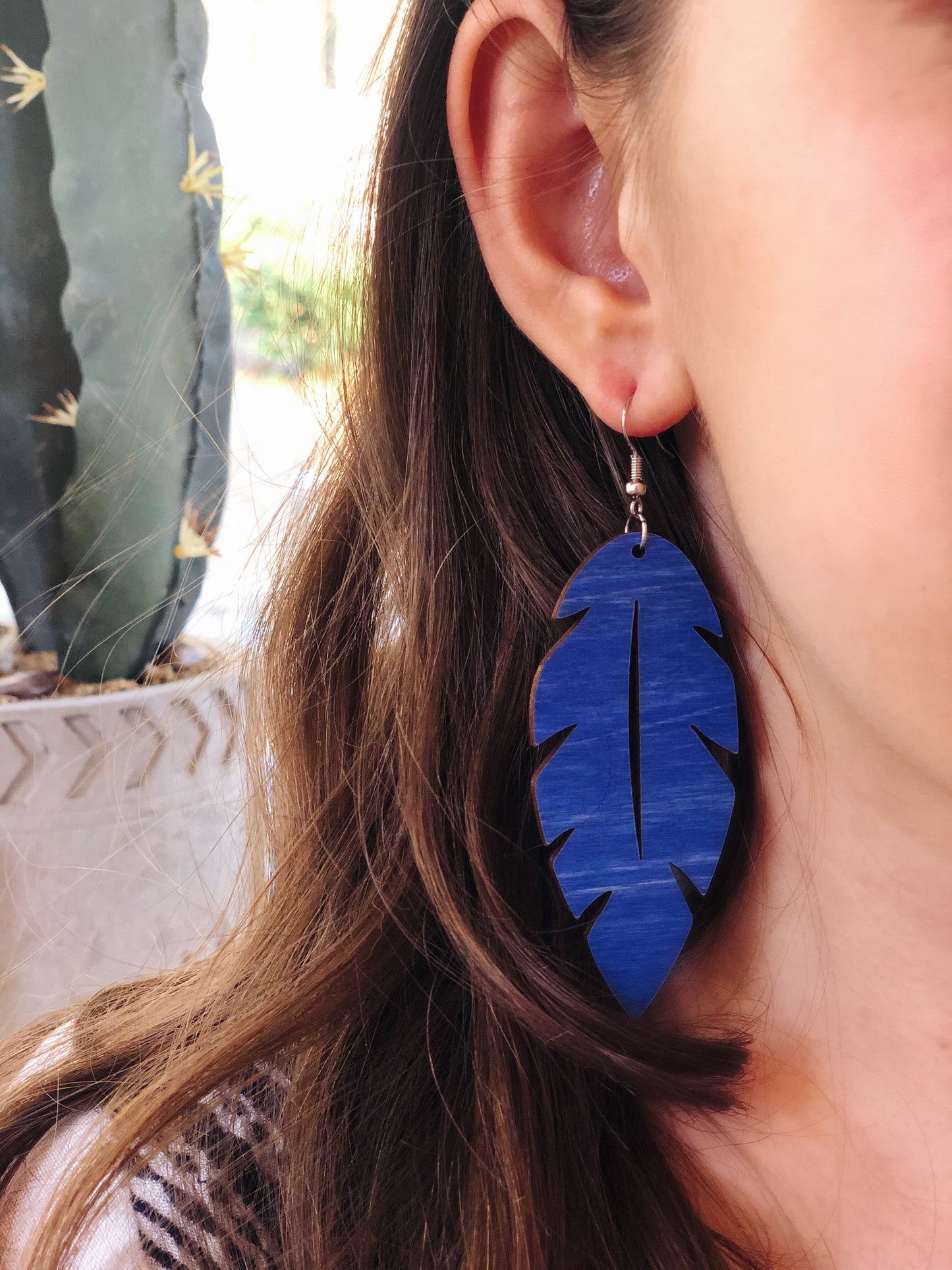 Palm Beach Leaf Earring