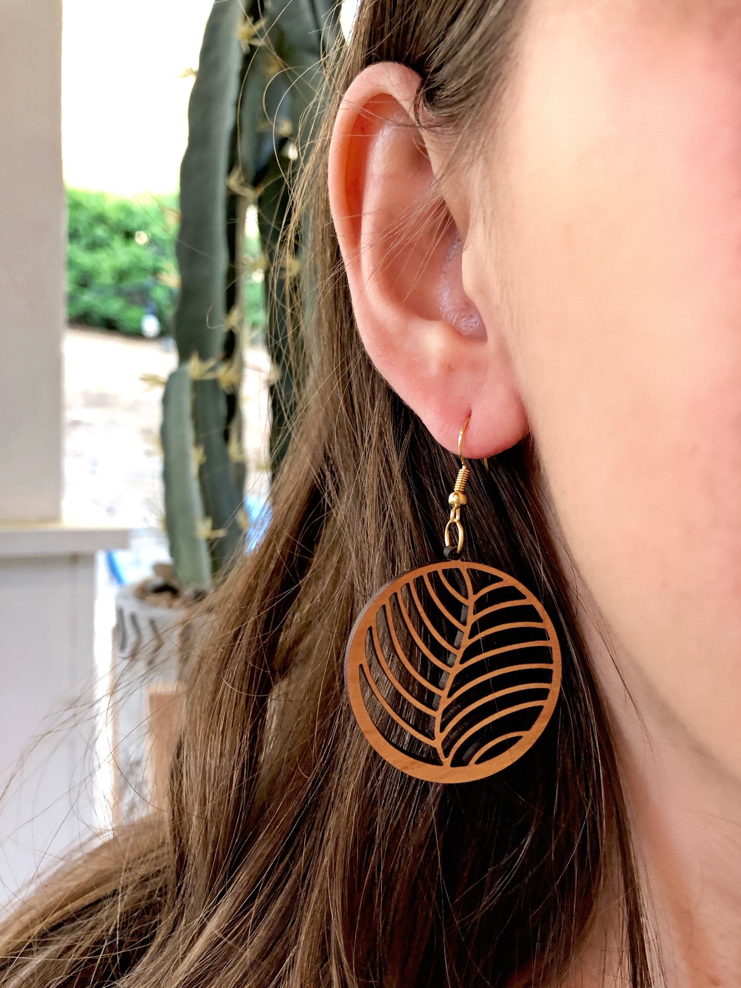 Tia Fern Leaf Earrings