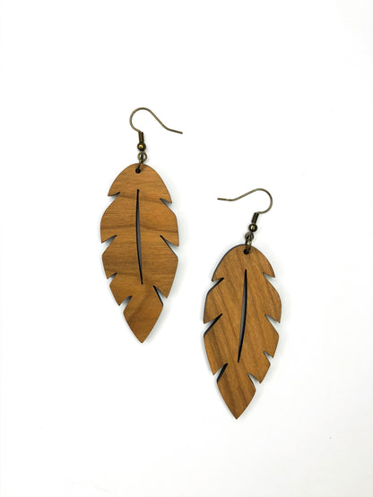 Palm Beach Leaf Earring