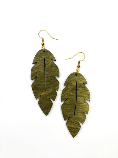 Palm Beach Leaf Earring