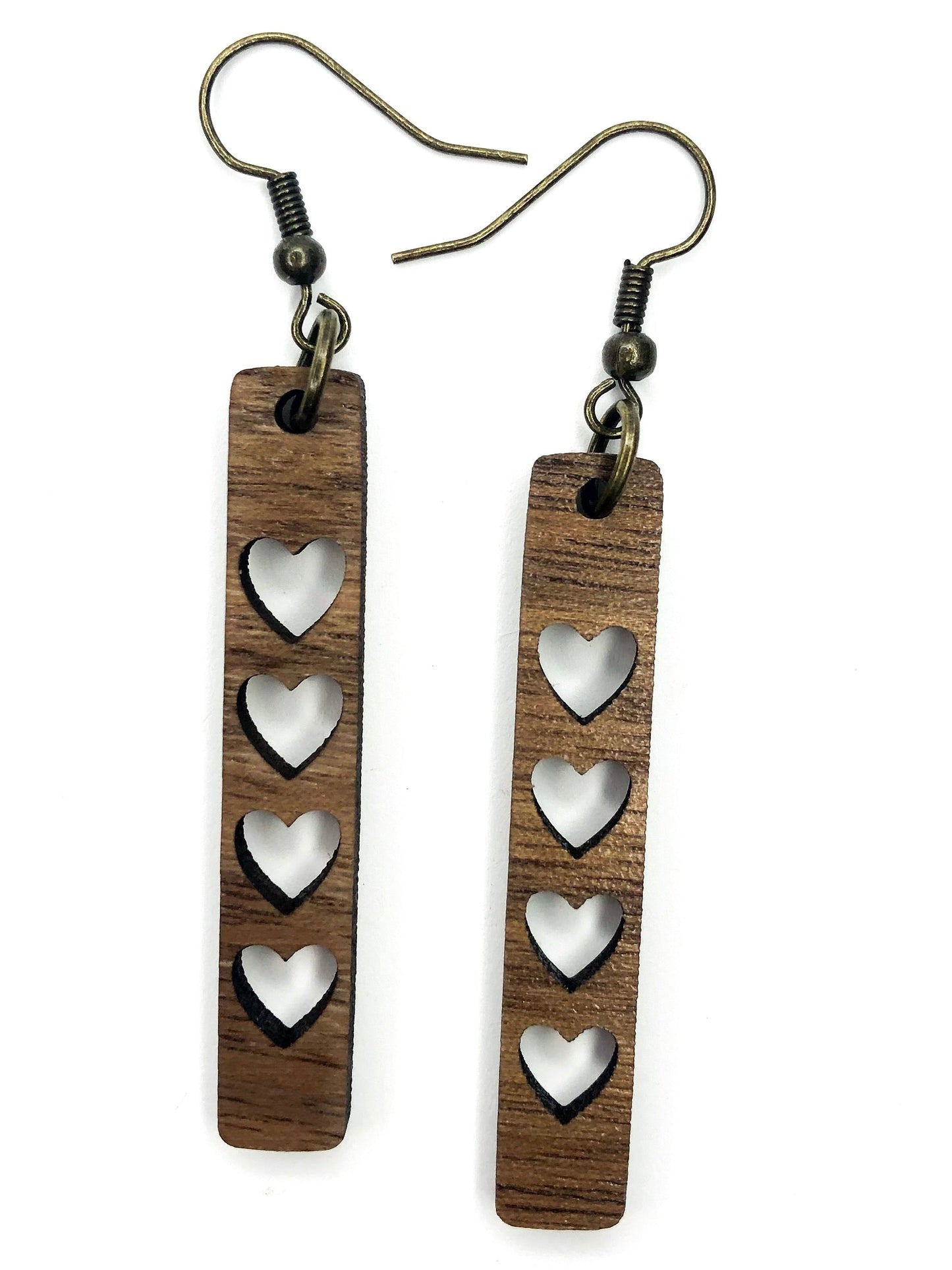 Lovely Hearts Bar Earrings