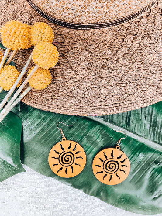 Golden Hour Sun Earrings