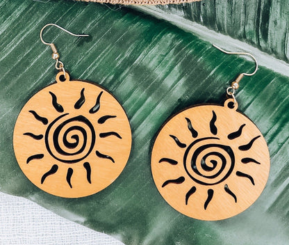 Golden Hour Sun Earrings