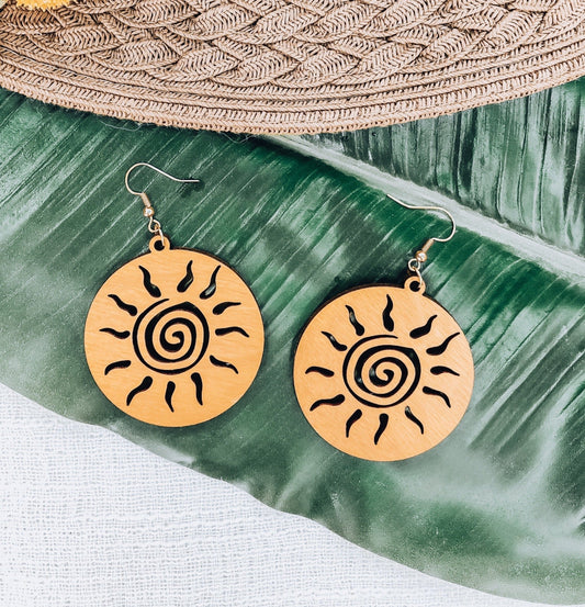 Golden Hour Sun Earrings