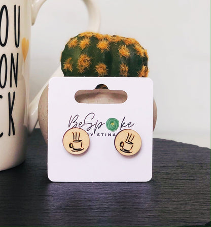 Did Olga say Coffee? Stud Earrings