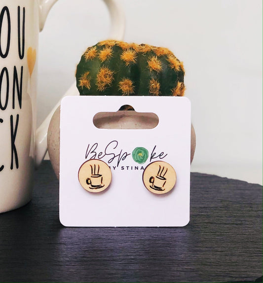 Did Olga say Coffee? Stud Earrings