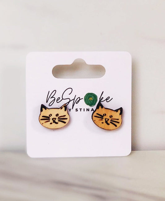 Isabella Kitty Cat Studs