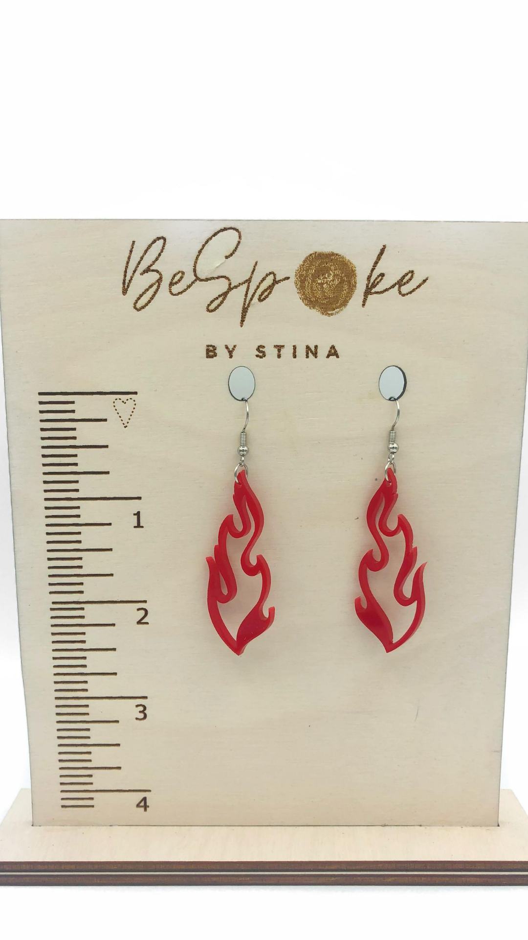 Flame Earrings, Blaise with Personality Flame Earrings