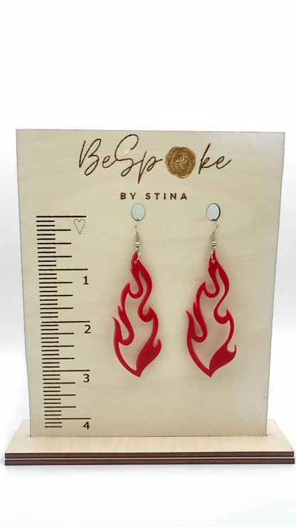 Flame Earrings, Blaise with Personality Flame Earrings
