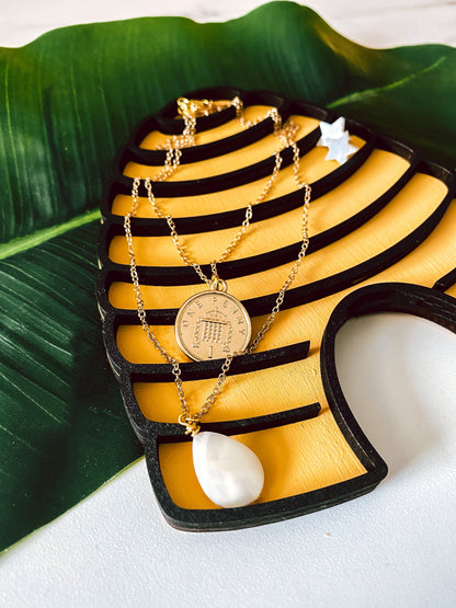Eliza Mother of Pearl Necklace Set